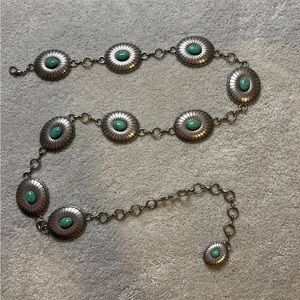 Western Belt with Turquoise Accents